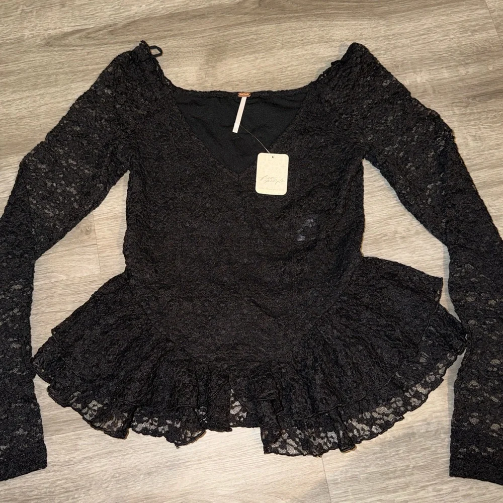 Free People Stella long sleeve top